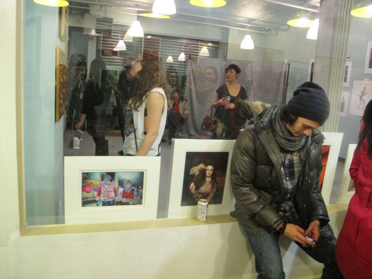 Outside Fuchs' exhibit