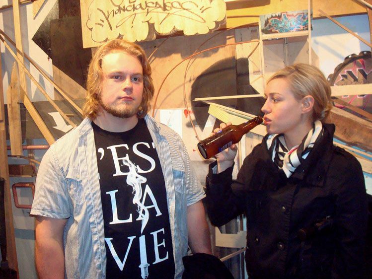 Siblings at Ad Hoc Gallery Opening