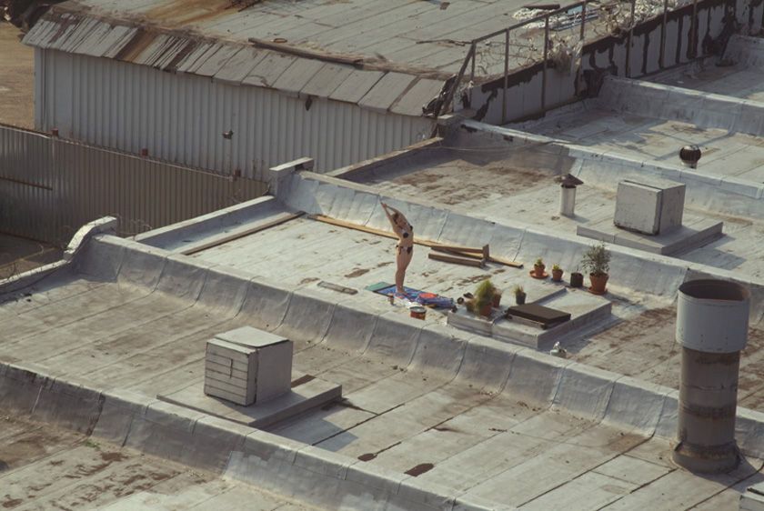 View from 260 Moore St. Rooftop yoga