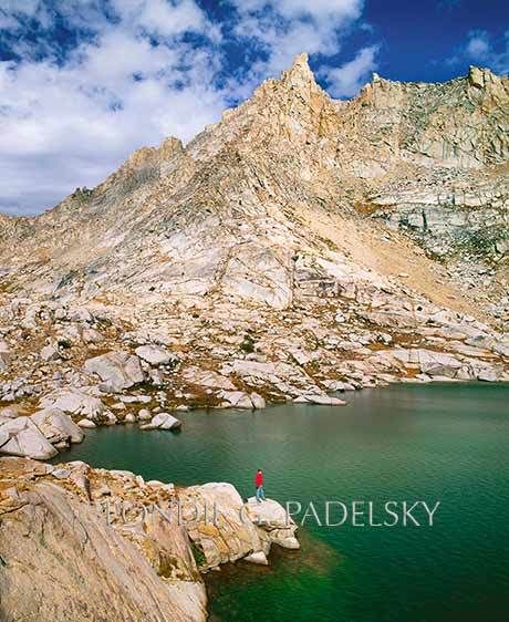 Man viewing Cyclamen Lake, Sequoia National Park, California ©Londie Garcia Padelsky SKP-0204_LondieGPadelsky