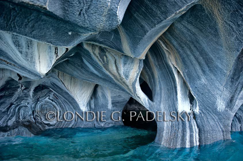 Marble Caves, Lago General Carrera, Chilean Aisen Region, Chile, South America               ©Londie G. Padelsky LGP-2013_LondieGPadelsky