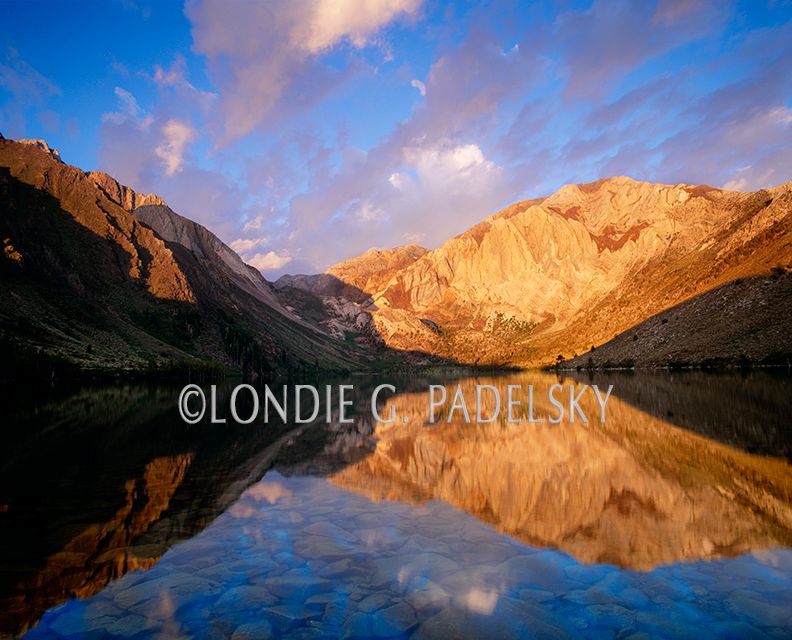Alpenglow, Convict Lake reflection, Eastern Sierra, CA ES-5107_LondieGPadelsky.jpg