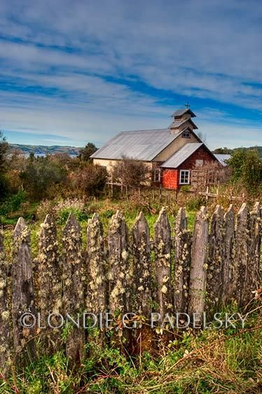 Country Church, Chiloe Island, Chile, South America        ©Londie G. Padelsky SAMER_01906_LondieGPadelsky