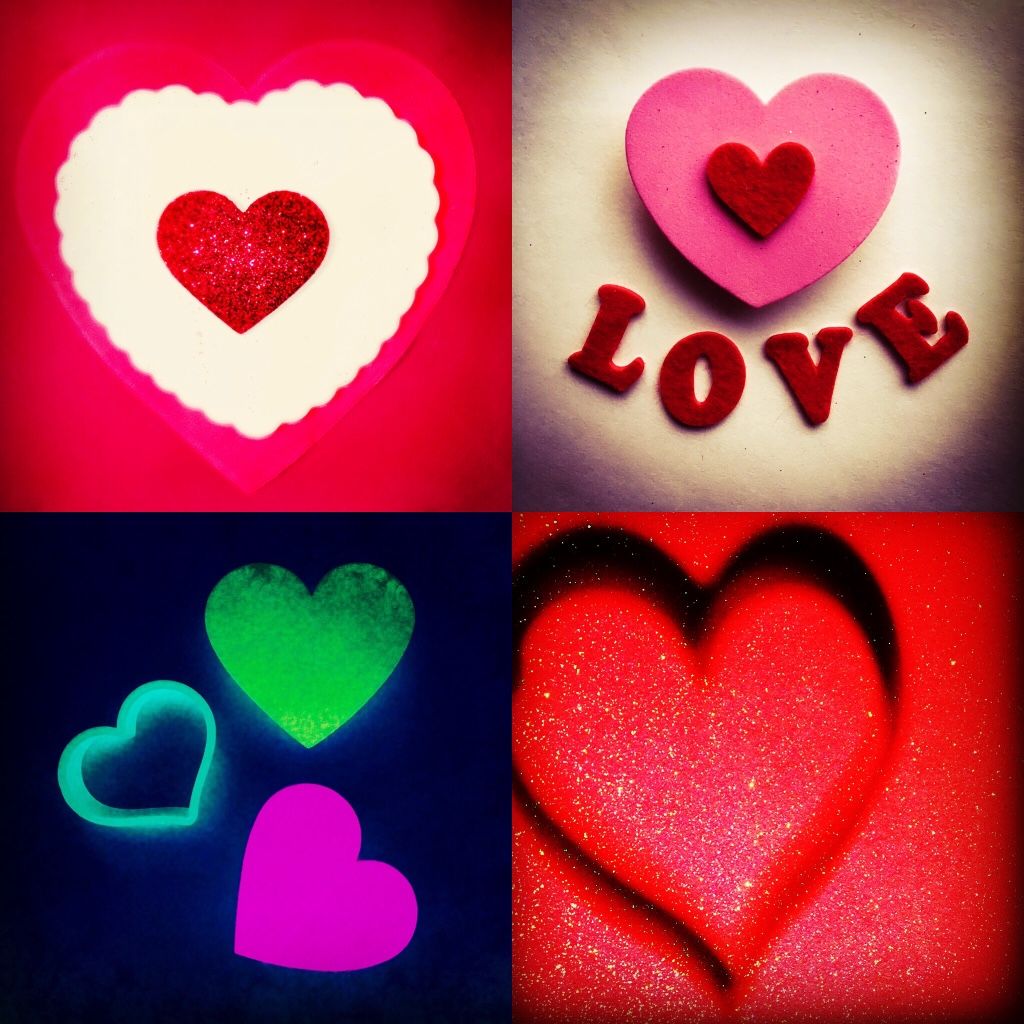 valentine collage