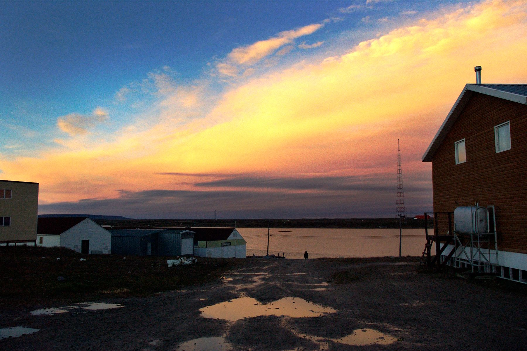 Midnight Sunset August Cambridge Bay, Nunavut, Arctic photographer, Canadian photographer, location photographer, Storyteller, videographer, Content creator, Toronto professional photographer Midnight Sunset August Cambridge Bay, Nunavut