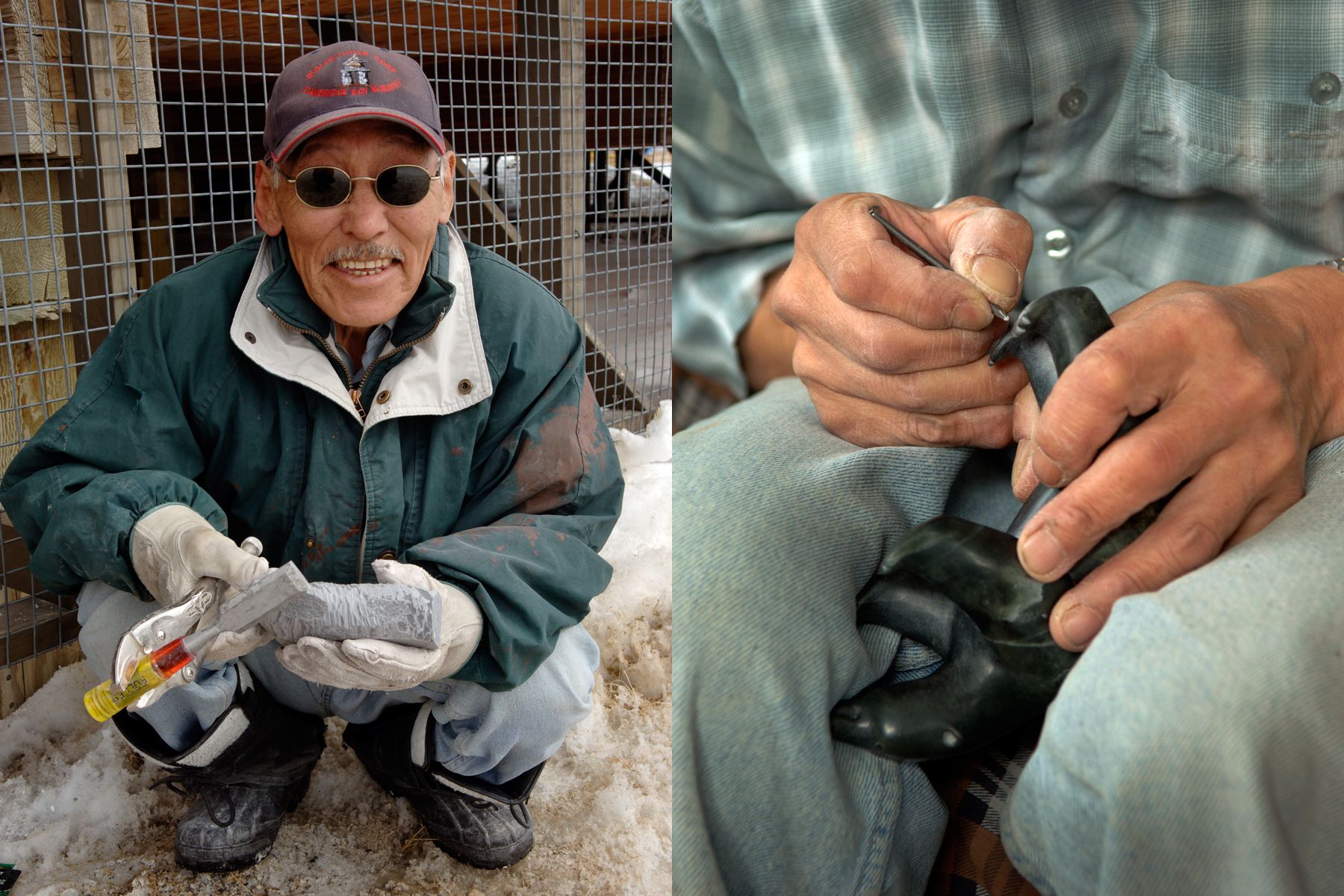 Carving Cambridge Bay, Nunavut, Arctic photographer, Canadian photographer, location photographer, Storyteller, videographer, Content creator Carving Cambridge Bay, Nunavut