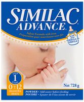 Similac Advance 0-12 packaging