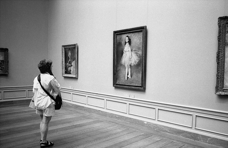 Enjoying the Art, Smithsonian Gallery, Washington, DC.