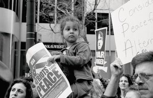 Mother & Daughter at Protest, San Francisco, CA