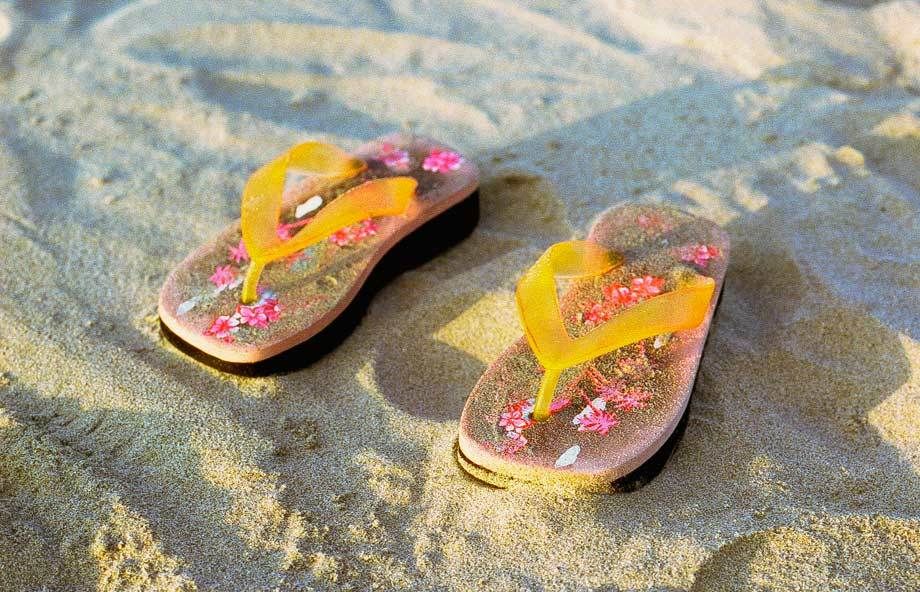 Left behind sandals, Newport Beach, CA