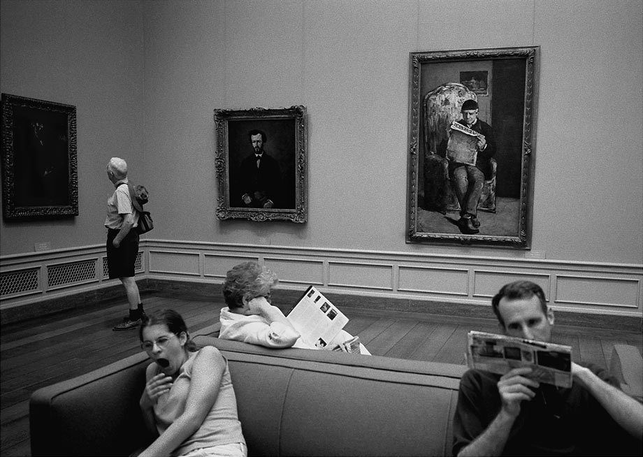 Enjoying the Art, Smithsonian Gallery, Washington, DC.