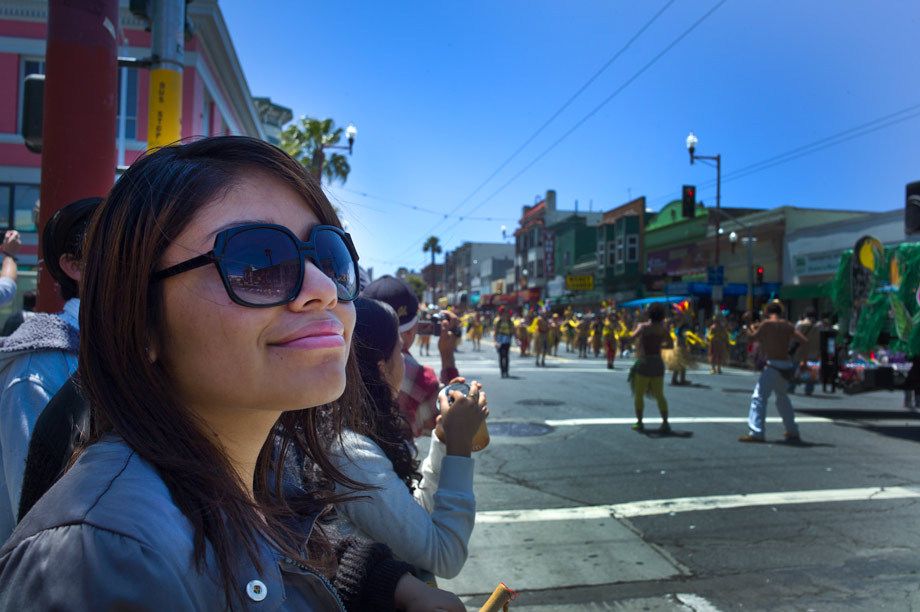 Carnaval Parade observer, San Francisco, CA