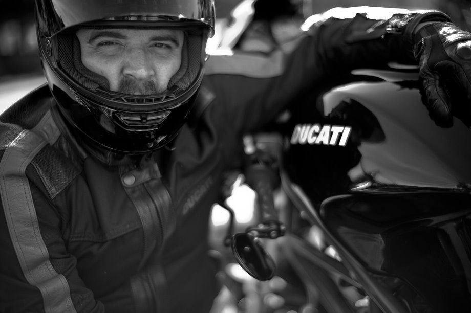Mark Hoffman, Ducati Rider Portraits.