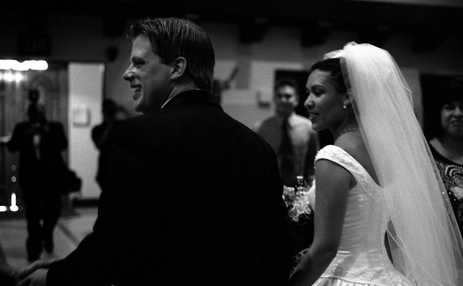 Wedding Reception arrival