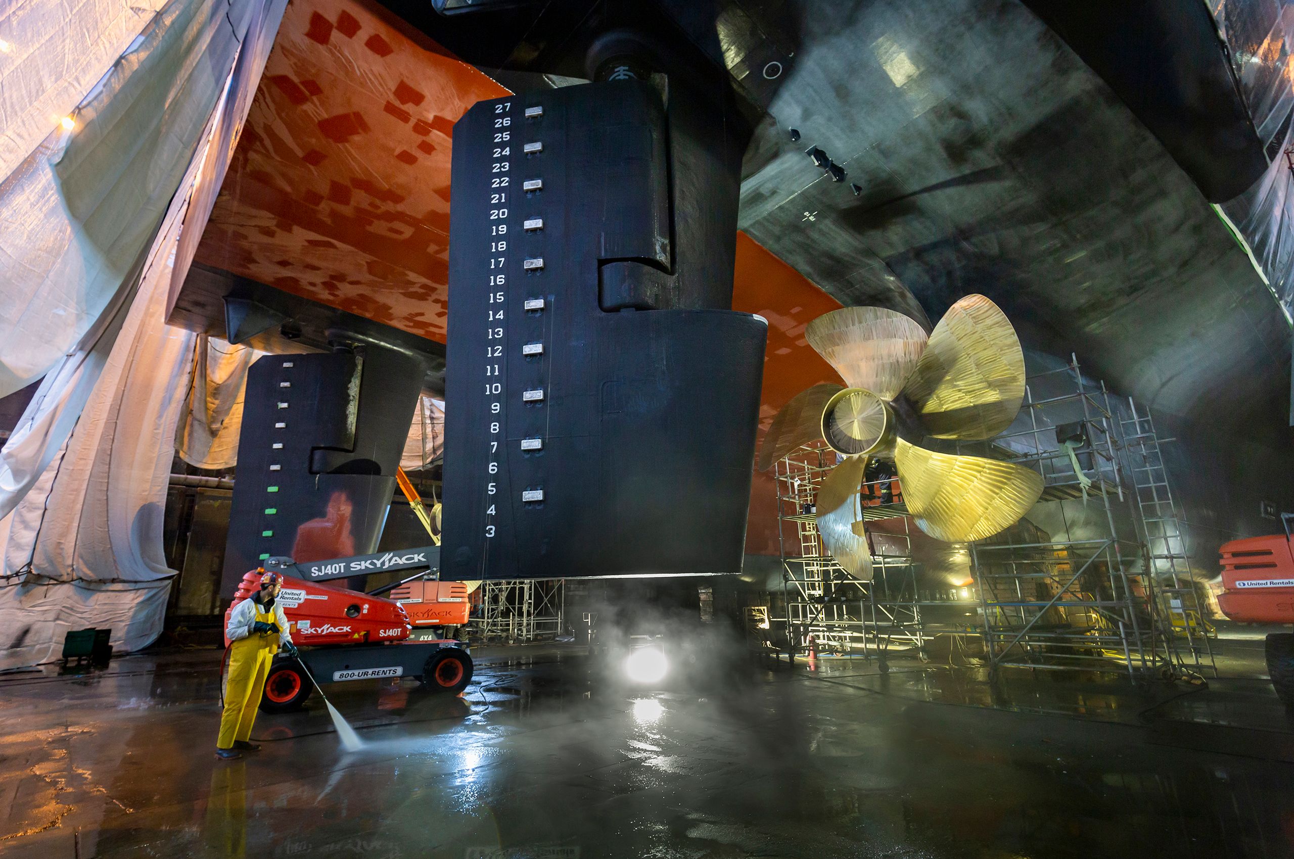 Industrial - ship hull and propeller maintenance