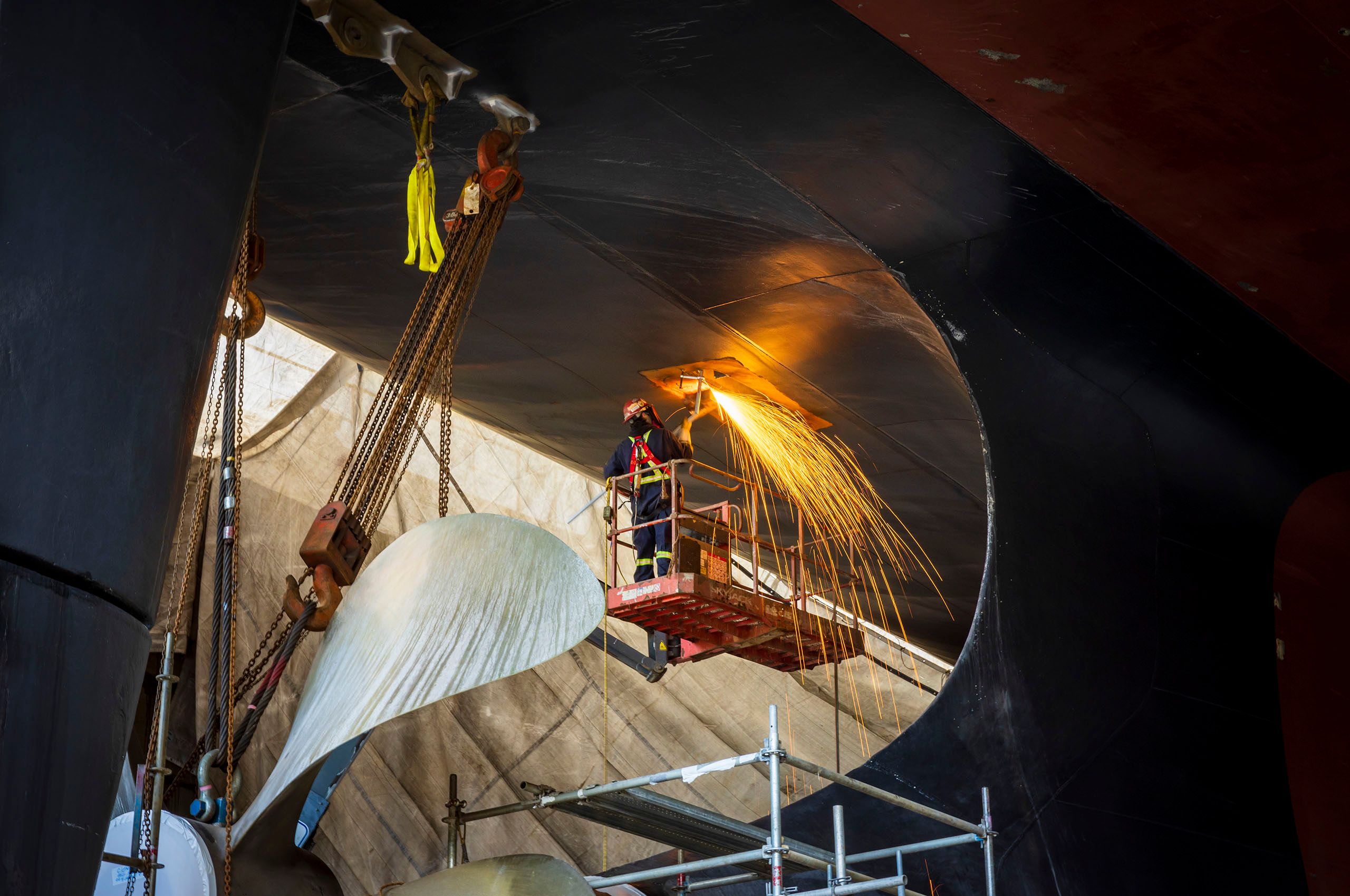 Industrial - ship hull and propeller maintenance