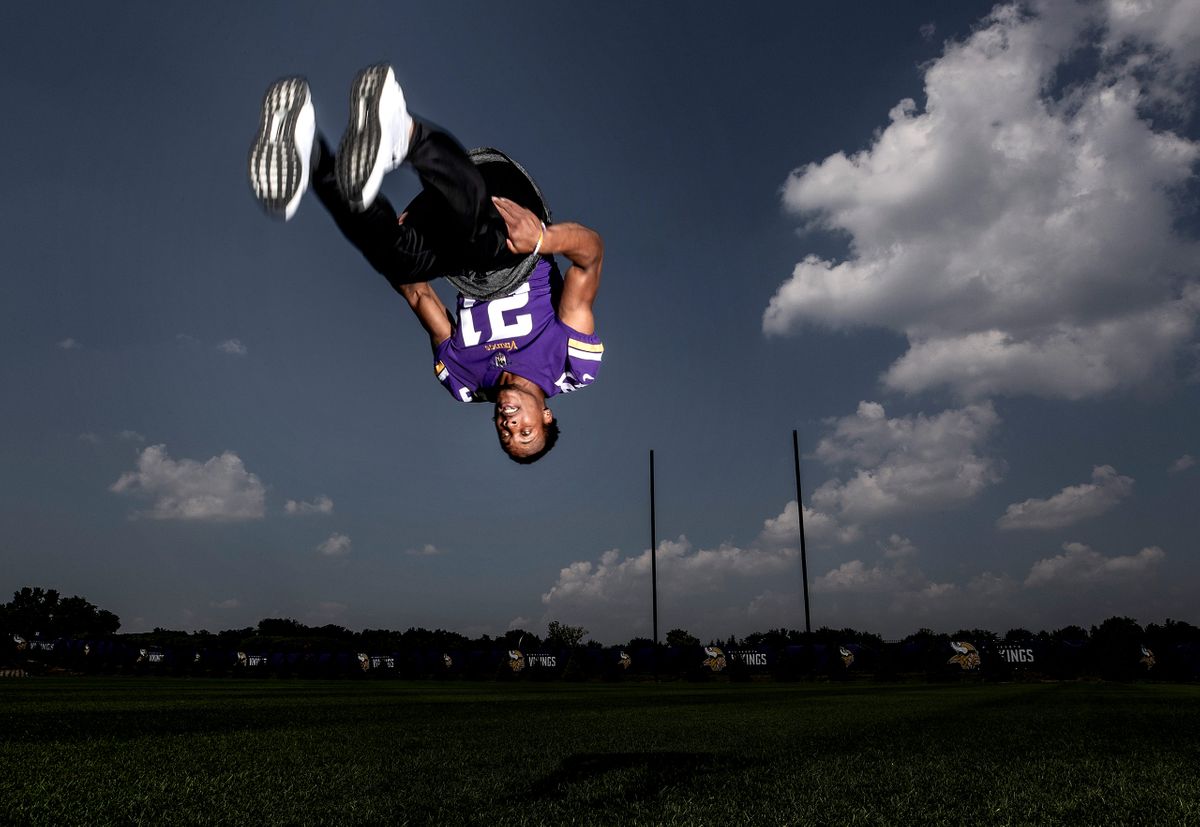 Minnesota Vikings  defensive back Mike Hughes. 