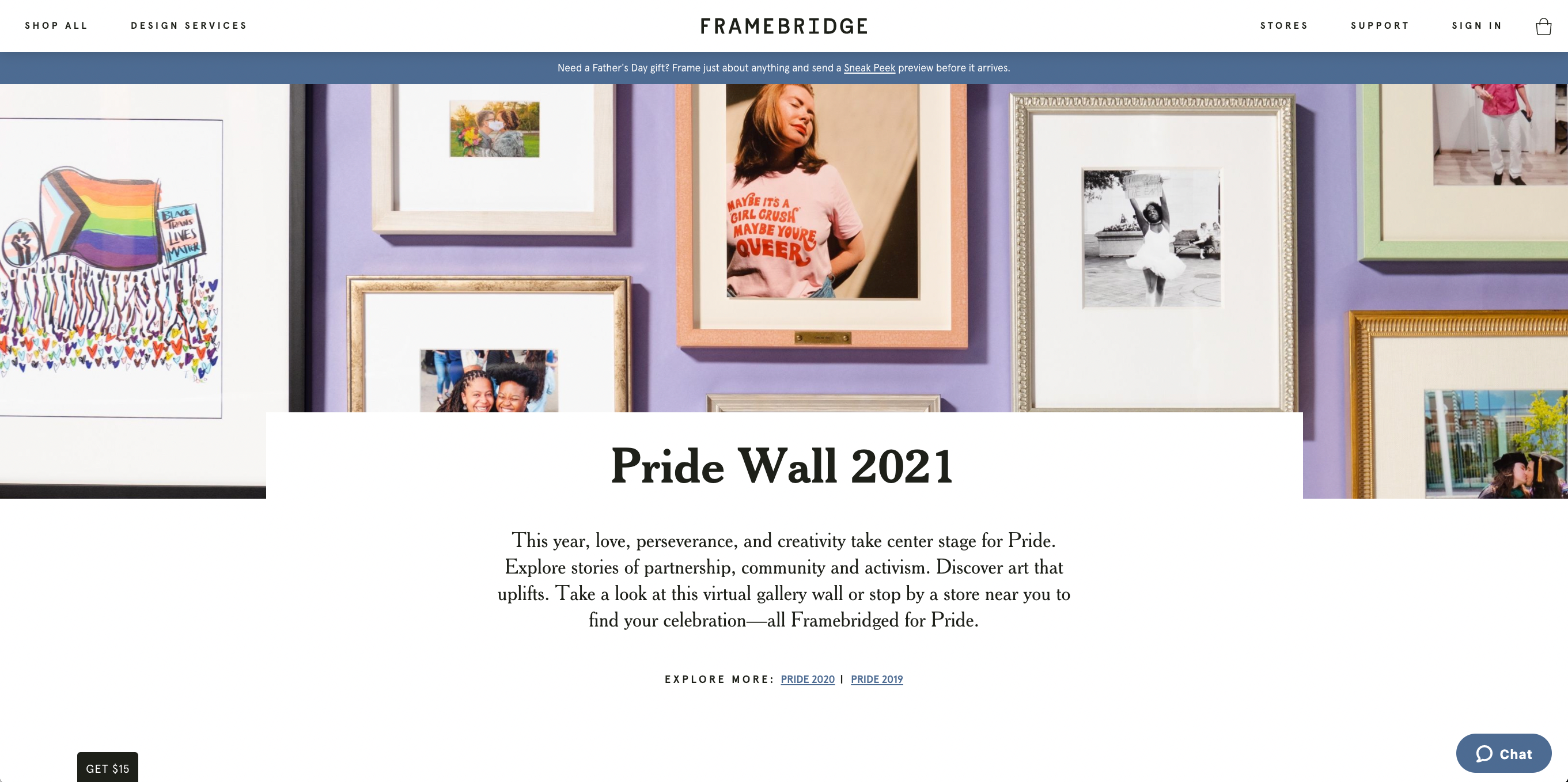 Pride Landing Page
