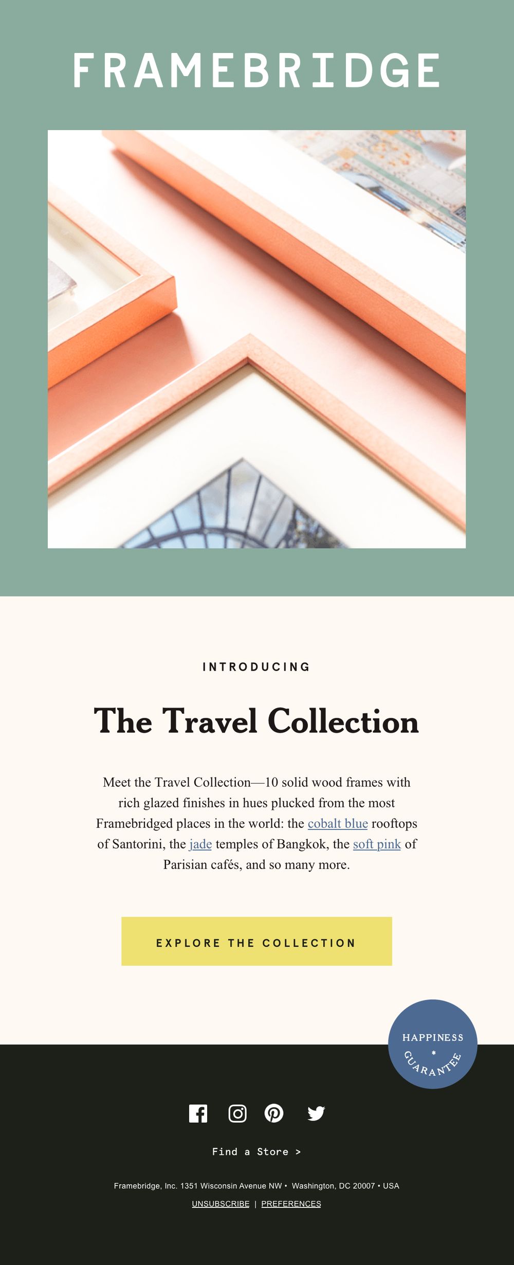 Travel Collection Launch Email