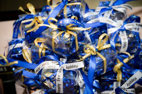 Blue and Gold favors