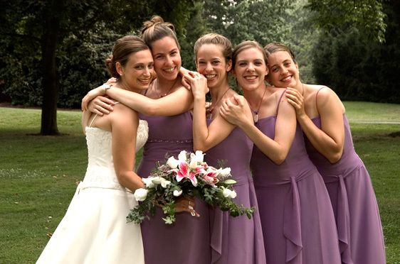 Bride and her Maids.