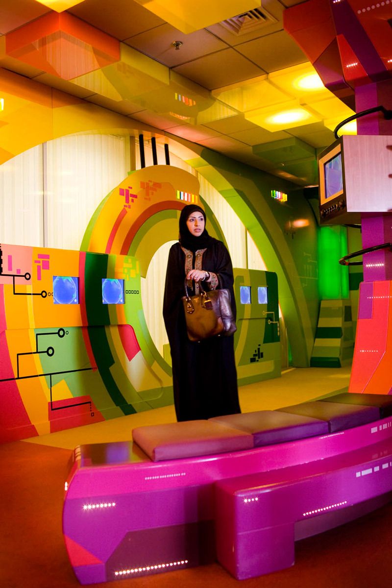 Mais, aged 26, an interior designer, researching other interior spaces for ideas.© Hazel Thompson Measure of a Woman
