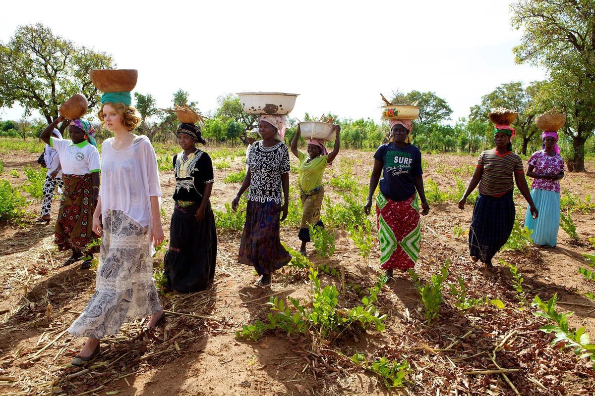 Lily Cole's Visit to Ghana