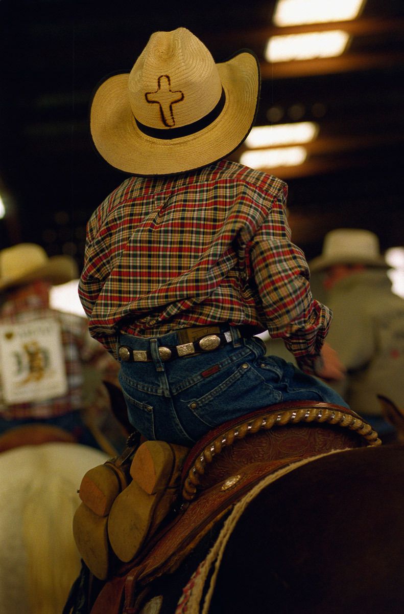 Starting young - Young Christian cowboys competing at the youth rodeo in Mineral Wells, Texas.© Hazel Thompson Modern Crusaders