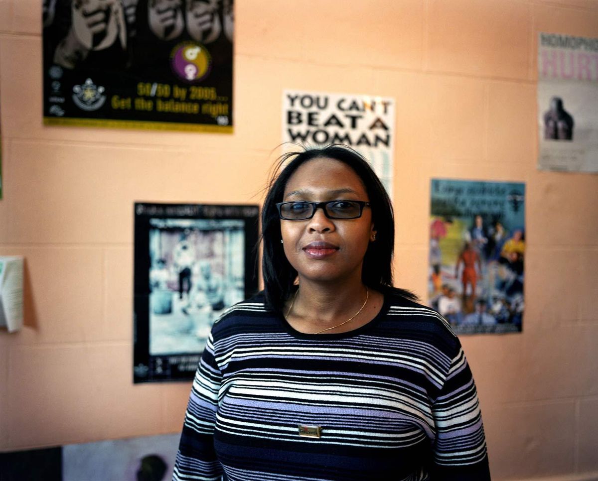 Filicity – Aged 32.  At 12 years old Felicity went to help a close family friend, who was also her local priest, with his washing and ironing.  Alone with her in the house, he raped Filicity in his daughter’s room.© Hazel Thompson Rape Victims in South Africa