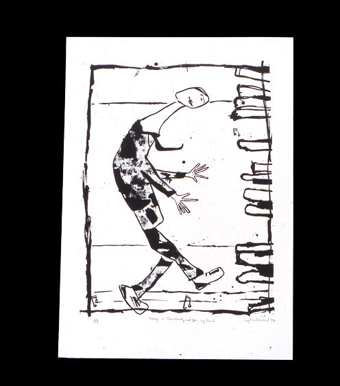 Lithograph Homage to Tchaikovsky and You, My Friend