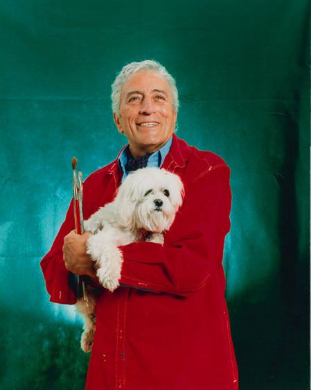 "Tony Bennett with his Dog"