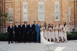 Bride, Groom, Bridesmaids and Groomsmen Group Pictures