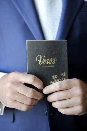 Groom's Vows Pre-Ceremony
