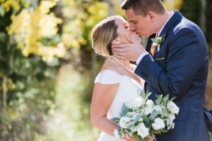 Couple Kissing First Look