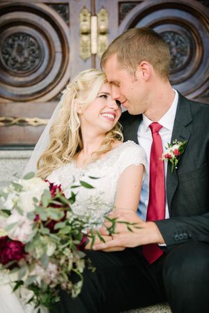 Hoopes Events | Brianne and Braden | Monument Park Stake Center | Salt Lake City Utah | Bride and Groom Outside_Salt _Lake_Temple_Doors Brianne_Braden_Monument_Park_Stake_Center_Salt_Lake_City_Utah_Bride_Groom_Salt_Lake_Temple_Doors.jpg