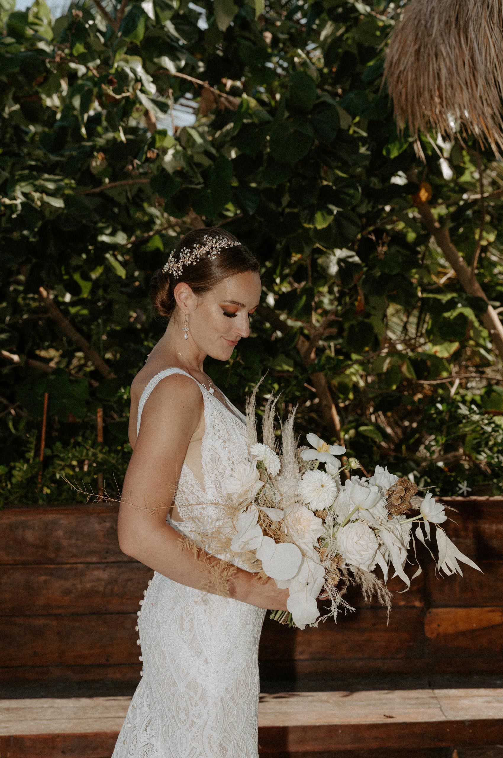 Bride Holding Bouquet Bridal Bouquet