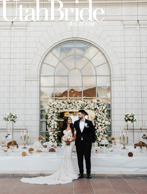 Cima and Paymon | Utah Wedding Royalty-Worthy at the Grand America Hotel Utah Bride and Groom Feature