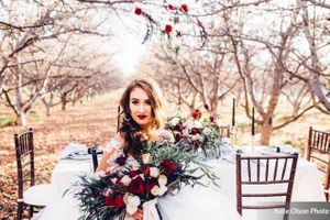 Classically-Set Table Seated Bride