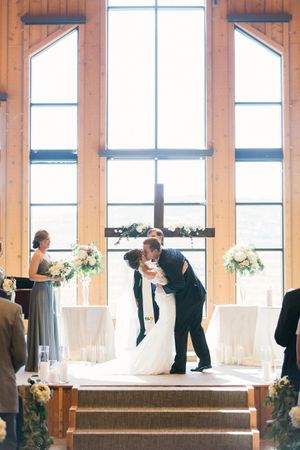 You May Kiss the Bride, Classic Kiss in Front of Altar Ceremony