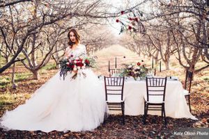 Vivid Bridal Bouquet Elegant Table Setting