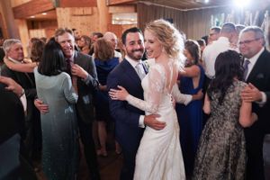 Bride and Groom Dancing Reception