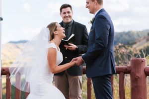 Laughing Bride Ceremony