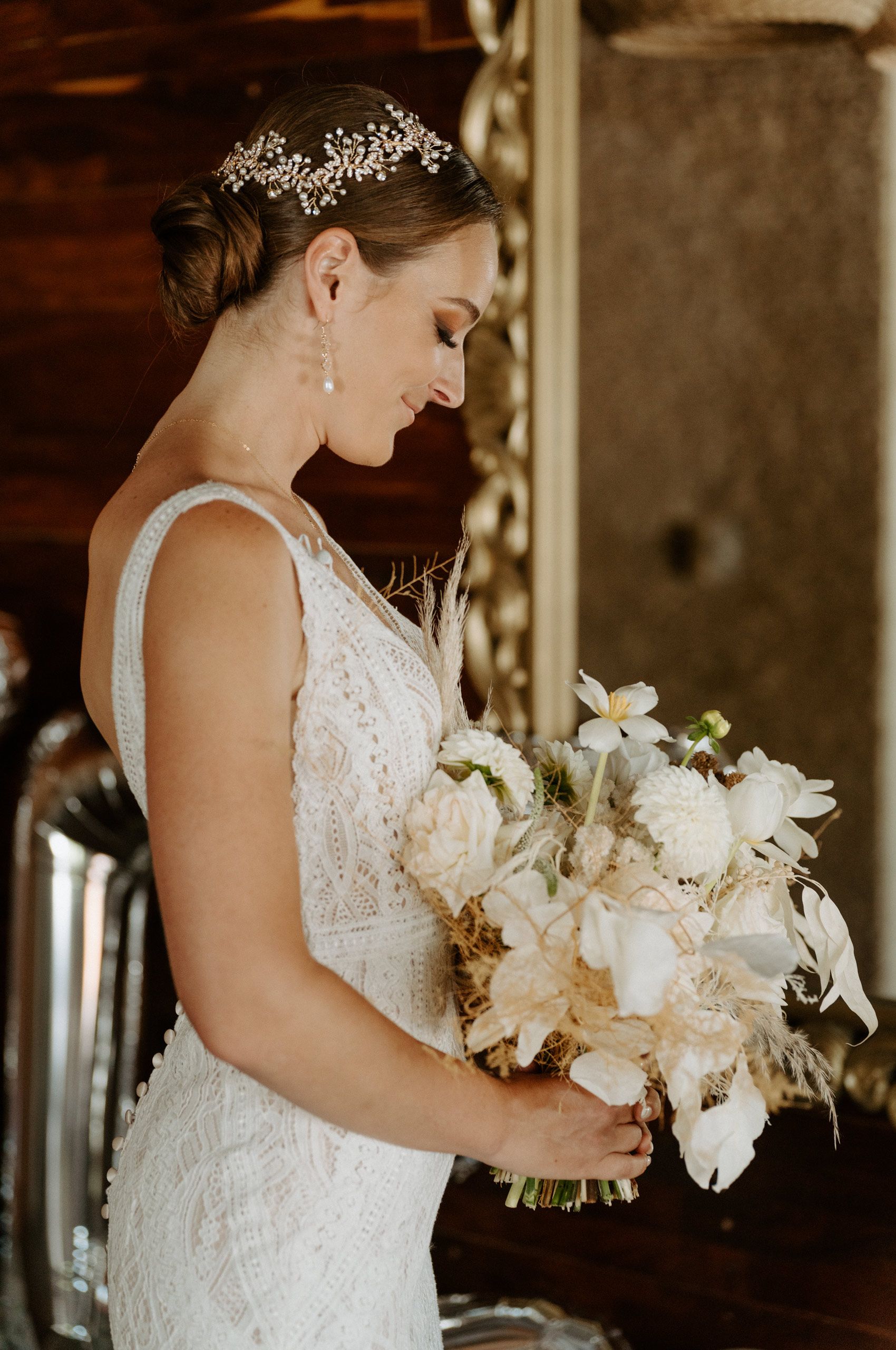 With Bridal Bouquet Bride