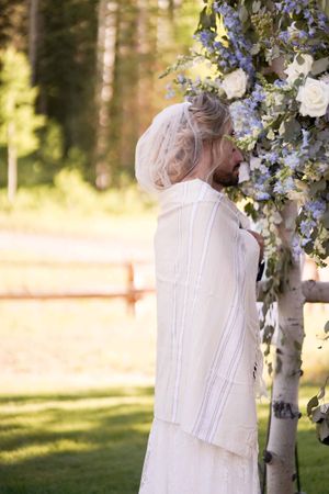 Bride with Tallit (Prayer Shawl) Ceremony