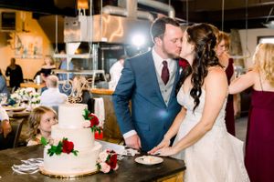 Cake Cutting - Kiss After Cake Reception