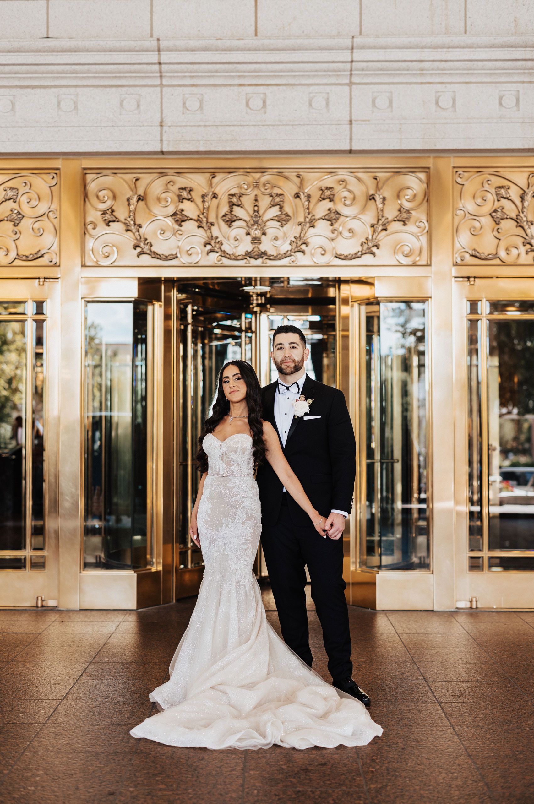 Posing Bride and Groom