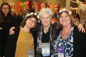 Hoopes Events | Higher Education User Group | Salt Palace Convention Center | Salt Lake City Utah | Three Women with Flowers in Their Hair Higher_Education_User_Group_2018_Salt_Palace_Convention_Center_Salt_Lake_City_Utah_Flowers_in_Hair.jpg