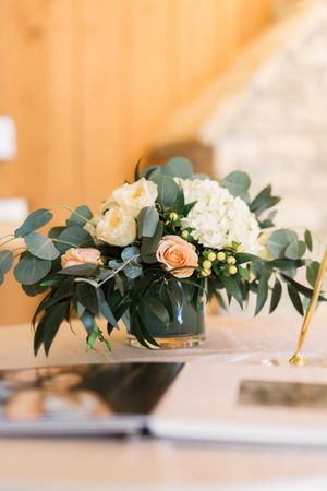 Floral Decorated Sign-in Table Ceremony