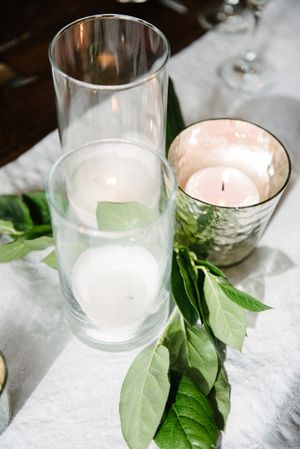 Hoopes Events | Rocky Mountain Bride | Winter Elopement | Deer Valley | Empire Lodge | Park City Utah | Silver Votive with Greenery Rocky_Mountain_Bride_Winter_Elopement_Deer_Valley_Empire_Lodge_Deer_Valley_Resort_Park_City_Utah_Table_Detail_Silver_Votive_Greenery.jpg