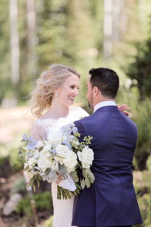 Bride and Groom First Look Ceremony